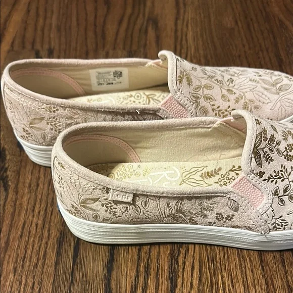 Keds Pink Rifle Paper Co. Pattern Slip-On Size 9 - Picture 2 of 7